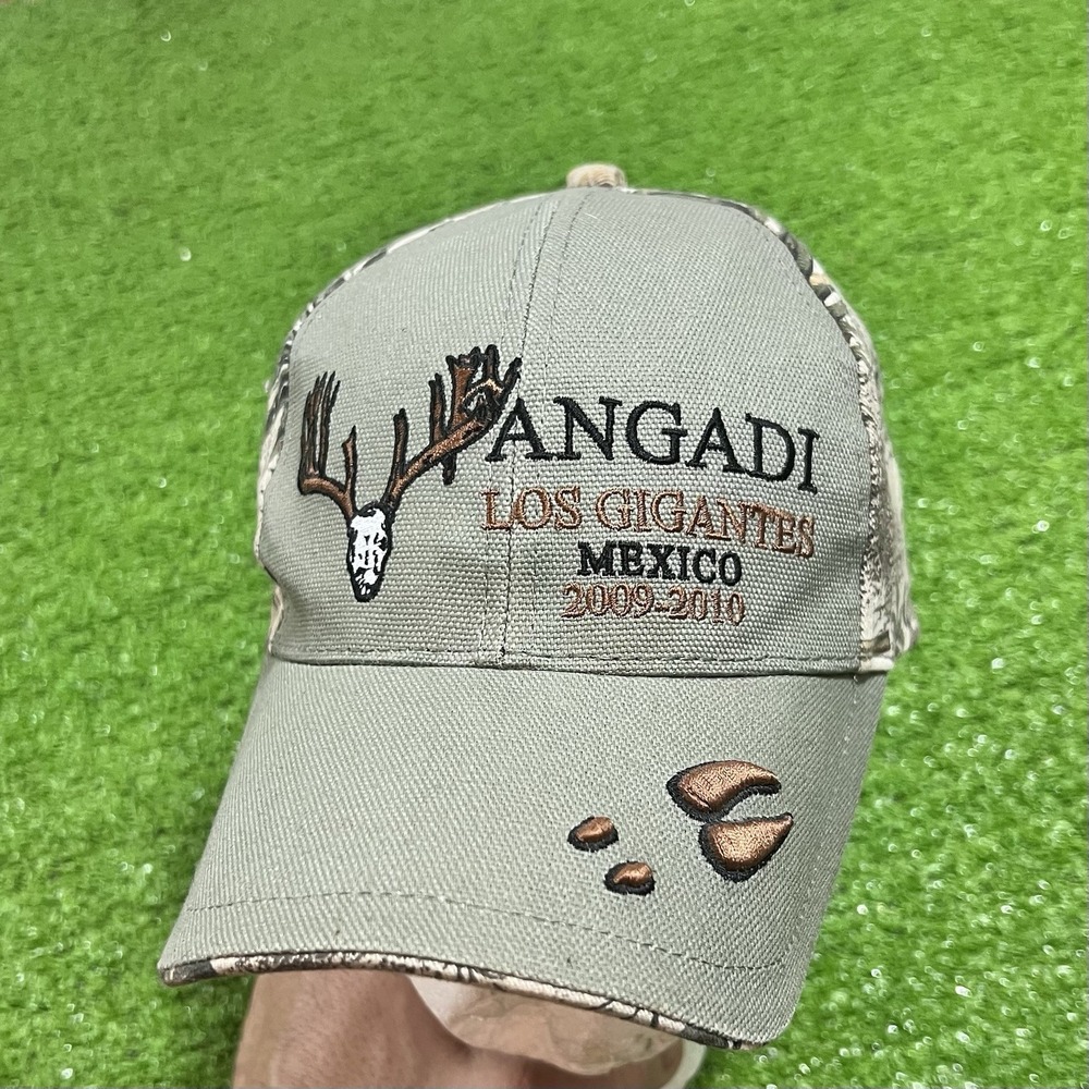 Vintage Game Guard Camo Hat Mexican Department Wildlife Buck Skull Hunting NWOT